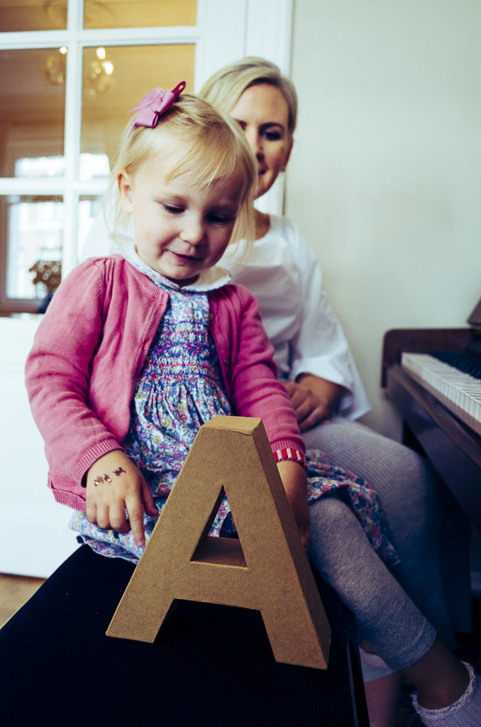 The letter A